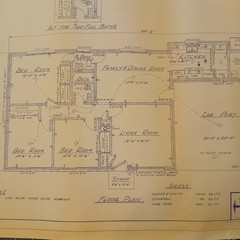 MCM 1966 House Blueprint Plans W.D. Farmer Homes Plan #246 1220 sf 60s Ranch Vtg