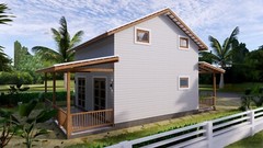 Simple House Design Plans 6×6 Meter 20×20 Feet 2 Bedrooms 2 Baths (A4 Hard Copy)