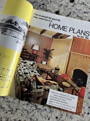 Vintage 1970 MCM Custom Large Ranch Homes Plans Design Catalog Atomic Blueprint