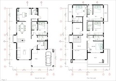 30×49 Feet House Plans 9×15 Meter 5 Beds 7 Baths Terrace Roof PDF (A4 Hard Copy)