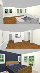 30×24 House — 1 Bedroom 1.5 Bath — 1,062 sq ft — PDF Floor Plan — Model 8