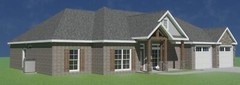 2300 sq.ft., 4 Bedroom, 3 Bath, 2-car garage – Craftsman Home / House Plan