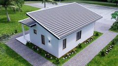 26×36 Feet Small House Plan 8×11 Meter 3 Beds 2 Baths Shed PDF (A4 Hard Copy)