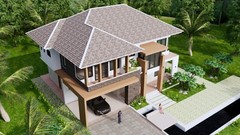 Custom House Plans 15×11 Meter 49×36 Feet 5 Beds 5 Baths Hip Roof (A4 Hard Copy)