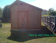 10X20 SALTBOX WOOD STORAGE GARDEN SHED PLANS 26 STYLES, GABLE GAMBREL, 8, 12, 16