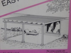 Ucando Easy Patio Cover Plans B2068 New In Package