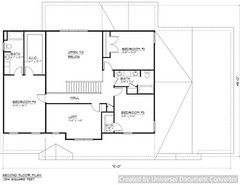 Full Set of two story 4 bedroom house plans 3,068 sq ft