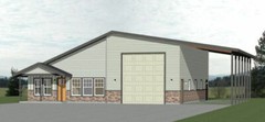 46×48 House – 1 Bedroom 1 Bath 1 RV – 1,157 sqft – PDF Floor Plan – Model 1