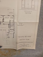 VTG 1950s The Little Red House Good Housekeeping Floor Plan MCM Chapman & Evans