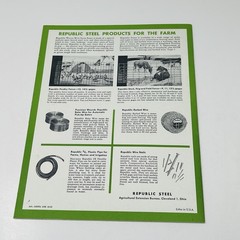 1959 Republic Steel Roofing On Farm Buildings Guide Manual Catalog Book Barn
