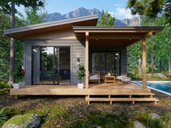 20×17 Feet Small House 6×5 Meter 1 Bed 1 Bath Shed Roof PDF, CAD &A4 Hard Copy