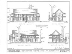 Craftsman Style Mountain Lodge, architectural prints, flexible floor plan