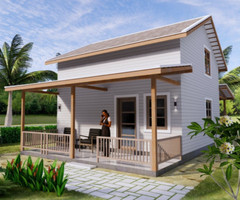 Simple House Design Plans 6×6 Meter 20×20 Feet 2 Bedrooms 2 Baths (A4 Hard Copy)