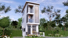 10×20 Feet Small House Plan 3×6 Meter 2 Beds 3 Baths Shed Roof (A4 Hard Copy)