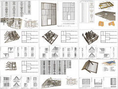 43’x29’ 3 Beds, 4 Baths Cozy A-Frame House Architecture Plans PDF Download.