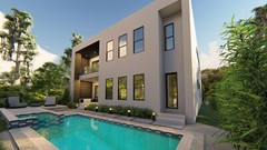 CADFILE BLUEPRINTS CONTEMPORARY TWO STORY HOUSE PLAN ARCHUP #101