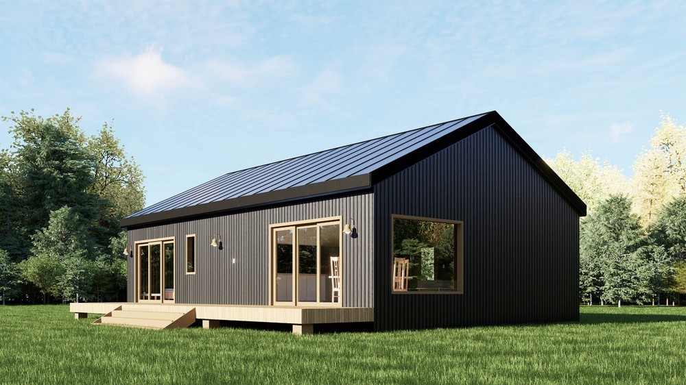 Barndominium House Cabin 2 Bed 2 Bath 40’x35′ 1400 sq ft. | PDF Download