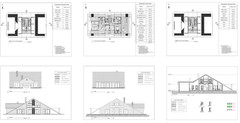 100’x54’ 4-Beds 4-Baths Charming A-Frame Architectural Build Plans PDF Download