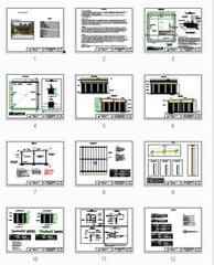 Carport Plans, 20’x20′ Modern Two Car Garage Pavilion Blueprints
