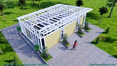 30×20 Garage Shed Plan 9×6 Meter 2 Car Shed Roof PDF Plans (A4 Hard Copy)