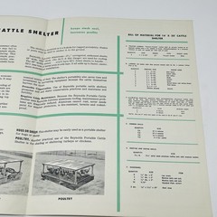 1953 Reynolds Aluminum How To Build Portable Cattle Shelter Plan Blueprint Farm