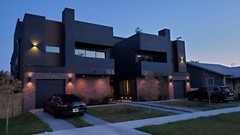 BLUEPRINTS MODERN MULTIFAMILY 3-STORY DUPLEX HOME PLAN ARCHUP #109