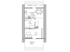 23’x41’ 1 Bed 1 Bath Modern A-Frame Cabin Architectural Build Plans PDF Download