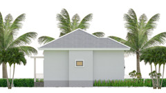 30×30 Feet House Plans 9×9 Meter 2 Beds 1 bath Hip Roof PDF Plan (A4 Hard Copy)