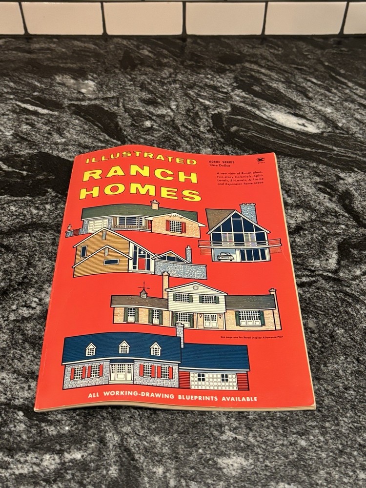 Vtg 1975 Illustrated Ranch Homes 62nd Edition Building Plans Blueprints Magazine