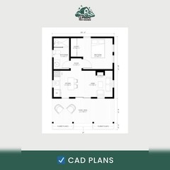 The Capsule Tiny House Blueprint Set (CAD File + Materials List)