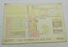5 1923 Architectural Drawings of House Sections & Proposed Residence, 20″ x 13″