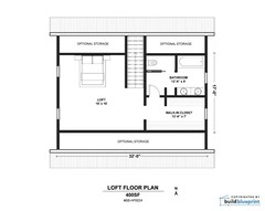 32 x 32 Alpine Cabin w/ Loft Architectural & Construction Plans – PDF Download