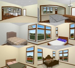 60×30 House — 4 bedroom 3 Bath — 1,800 sqft — PDF Floor Plan — Model 3C