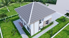 House Plans 30×36 Feet 9×11 Meter 4 Beds 3 Bath Hip Roof PDF Plan (A4 Hard Copy)