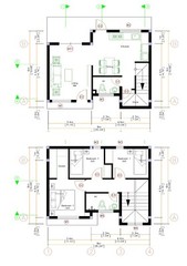 Custom Small House Plan 26×20 Feet 8×6 Meter 3 Beds 2 Baths Hip (A4 Hard Copy)