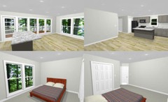 24×32 House — 1 Bedroom 1.5 Bath — 851 sq ft — PDF Floor Plan — Model 7D
