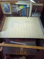 Vtg 1964 Mid Century Modern House Blueprints Professional Owner Architect 1964