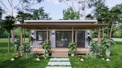 23×20 Feet Farm House Design 7×6 Meter 1 Bed 1 Bath Shed Roof PDF &A4 Hard Copy