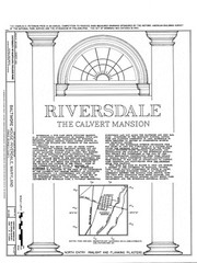 Riversdale, Calvert Mansion – Colonial American architectural plans & details