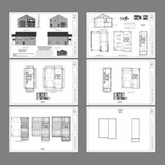 36×42 Apartment with 1-Car 1-RV Garage — PDF Floor Plan — 853 sqft — Model 2