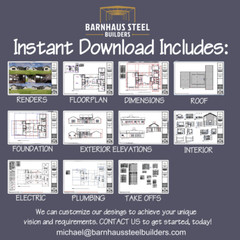 The Spring Creek Farmhouse Plan: 3 Bedrooms / 3 Baths 2,639 SF Design Blueprints