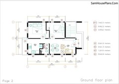 Custom Small House Plan 6×9 Meter 2 Bed 1 Bath 20×30 Feet Terrace (A4 Hard Copy)