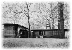 Pope House, a Frank Lloyd Wright Usonian Home, 2 bedrooms, architectural plans