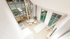 Black House 2 Bed, Bathroom, Terrace&Mansard Roof CAD Blueprints Metric/Imperial