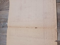 Vintage Set Of House Plans Large Blue Print Packet