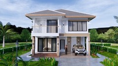 Custom House Plans 30×36 Feet 9×11 Meter 4 Beds 3 Baths Hip Roof (A4 Hard Copy)