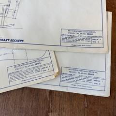Better Homes & Gardens Adult & Child Heart Rockers Project Plan No. 50483