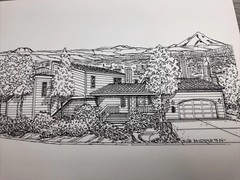 Architectural Drawings Portland Or House Design Photocopy 80s Sue Middleton
