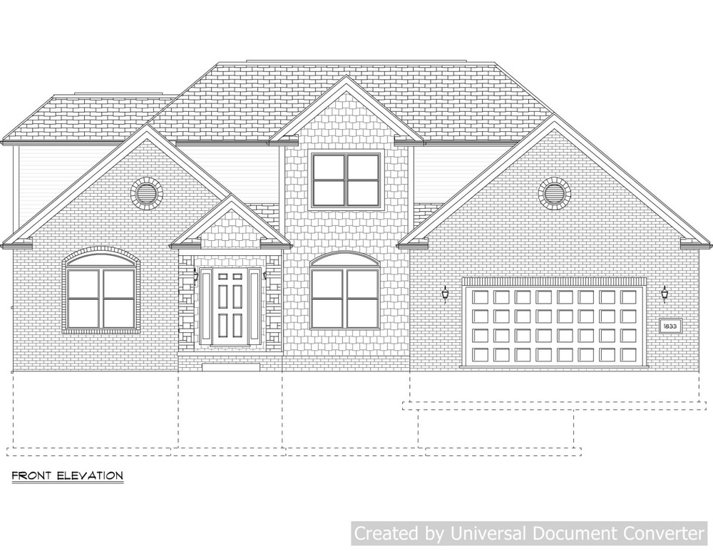 Full Set of two story 4 bedroom house plans 2,950 sq ft