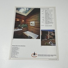 1960’s Western Red Cedar Lumber Remodeling Home Design Idea Dealer Brochure